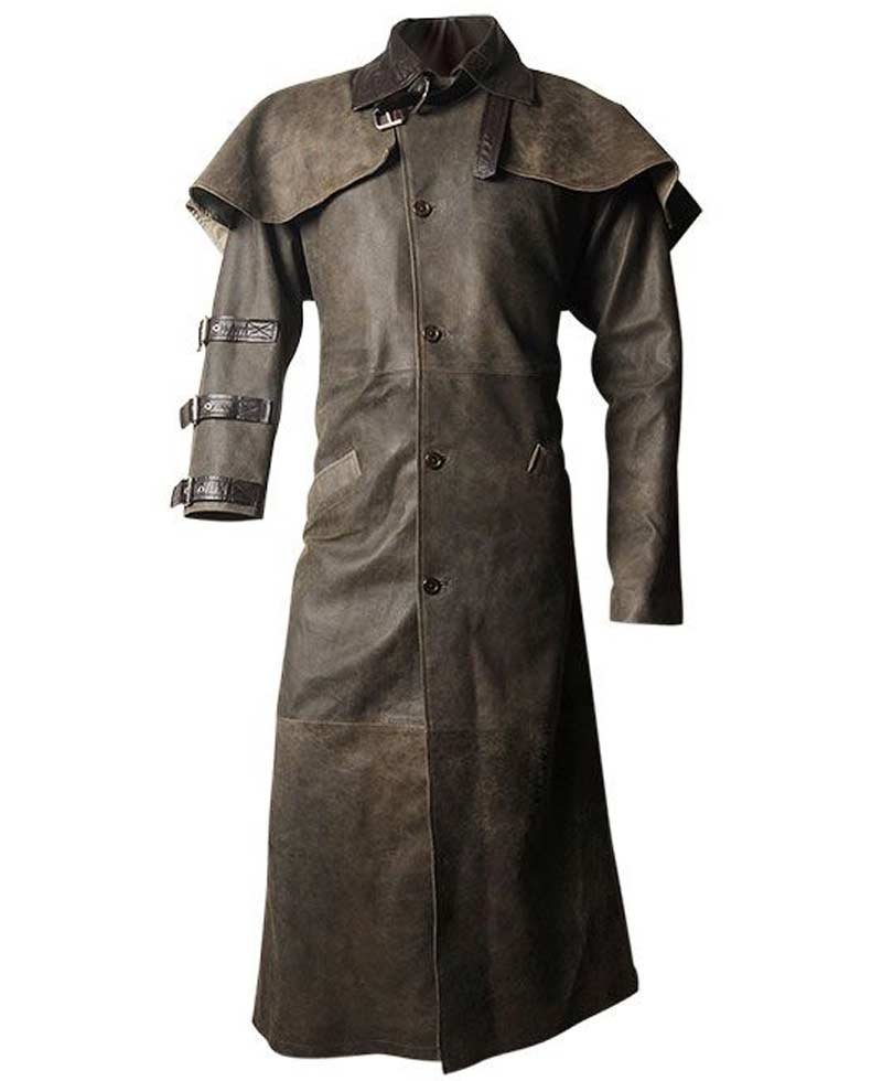 Hellboy Leather Duster Trench Coat 